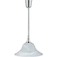 TRIO Leuchten LED Pendelleuchte, LED wechselbar, Warmweiß, Design-klassiker Zugpendelleuchten höhenverstellbar Treppenhaus, Ø39cm