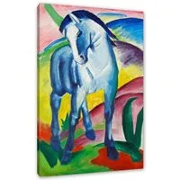 Pixxprint Leinwandbild Franz Marc - Blaues Pferd, Franz Marc - Blaues Pferd (1 St), Leinwandbild fertig bespannt, inkl. Zackenaufhänger