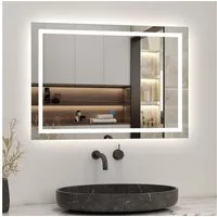 Aica Sanitär Badspiegel 50-160 cm Touch LED Spiegel Badspiegel Beleuchtung Badezimmerspiegel