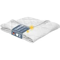 XDREAM Sommerbettdecke Pure, ultraleichtes und dünnes Steppbett, ideal für den Sommer, Füllung: Hohlfaser-Polyesterfüllung, Bezug: Polyester, allergikerfreundlich, atmungsaktiv, Kinderdecke 100x135 cm