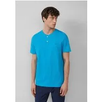 s.Oliver T-Shirt T-Shirt Henley-Ausschnitt, kurzarm, Flammgarn
