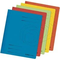 Herlitz Hefter Schnellhefter Karton farbig sortiert intensiv VE=5 Stück