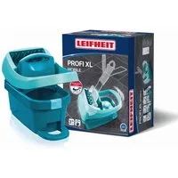 Leifheit Wischmopp Wischtuchpresse Profi XL mit Rollen, (1-St), Auspressen durch Fußbedienung, 8l Fassungsvermögen, mit Rollen