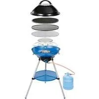 Party Grill 600 R Gaskocher, Gasgrill schwarz/blau, 50 mBar