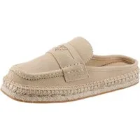 HUGO Brinn_Muleloaf Sabot Mules, Sommer Loafer, Schlupfschuh, Slipper mit Jutesohle