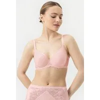 Mey Bügel-BH Mey Damen Spacer-BH, Full Cup Serie Luxurious Uni (1-tlg., 1) 3D-Cups, atmungsaktiv, mit Bügel, zweifarbige Spitze, Zierträger