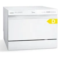 Midea Tischgeschirrspüler MDWTT0602MW-WE, 6 Maßgedecke, Integrierter Wasserenthärter, IOT, 1-24-Stunden-Startverzögerung