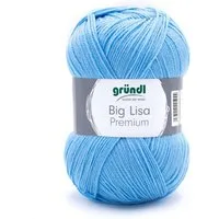 Gründl Big Lisa Premium Häkelwolle, Strickgarn, 250g Häkelwolle, 665,00 m (Wolle zum Stricken und Häkeln, Strickgarn, Handstrickgarn, Strickwolle), Großknäuel