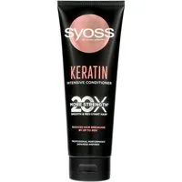 Schwarzkopf Haarshampoo SYOSS Keratin Intensiv-Spülung zur Kräftigung von brüchigem Haar 250ml