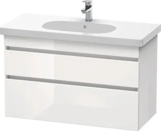 Duravit DuraStyle Waschtischunterbau wandhängend Weiß Hochglanz 1000x453x610 mm - DS648502222 DS648502222