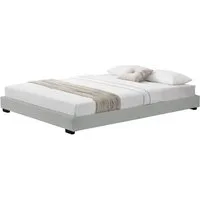 Corium Polsterbett, »Masari« Modernes Bett 140x200cm mit Lattenrost weiß Kunstleder