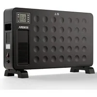 Arebos Konvektor 2300 W 3 Heizstufen, integriertes Thermostat, Inkl. Fernbedienung, Überhitzungsschutz, LCD-Display Timer mobiles Heizgerät