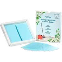 BEM Reinigungs-Set Wasserlösliche Reinigungsblätter, (Bodenreiniger Blätter für alle Fußböden geeignet, 60-St., mit Jasmin-Duft), effiziente und umweltfreundliche Bodenreinigung