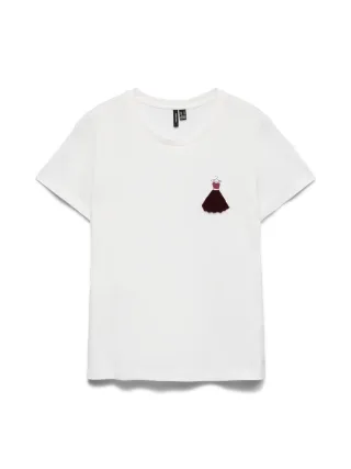 VERO MODA - VMAMANDA FRANCIS SS BOX JRS Snow White - Gr. - M