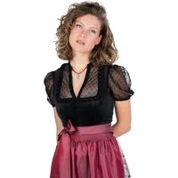 PURPLE LINE by Spieth & Wensky Dirndl Samt Dirndl 2tlg.- GLORIA - schwarz