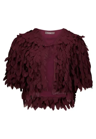 Vera Mont - Blusenjacke Strong Aubergine - Gr. - 38