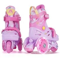 Apollo Rollschuhe Verstellbare Hybrid-Rollschuhe Kinder, Größe 26-30, ideal für Anfänger, mit LED-Rollen, stabil & farbenfroh