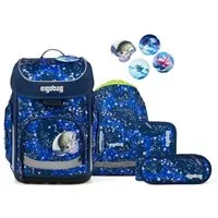 ergobag Schulranzen Schulranzen-Set CUBO OzeanBärwohner 5-teilig (5-teilig), ergonomisch, höhenverstellbar, Your-Size-System, ab 1. Klasse