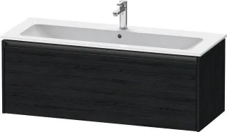 Duravit Ketho.2 Waschtischunterbau wandhängend Eiche Schwarz Matt 1210x480x440 mm - K25065016160000 K25065016160000