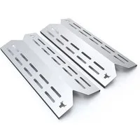 tuning-art Grillerweiterung GA24 Brennerabdeckung Set Edelstahl für Landmann Triton 2.0 und 2.1