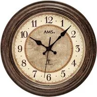 AMS Funkwanduhr F5544 (Quarzuhr,Wohnzimmer,Esszimmer,Küche,Arbeitszimmer,Büro, Flur)