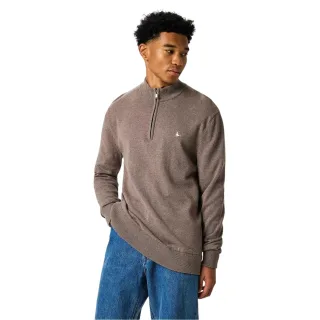 Jack Wills - Pullover für Herren, Weiter Stehkragen (Braun meliert)