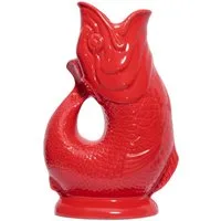 Gluckigluck Wasserkaraffe, (Original Gluggle Jug aus England), mit Gluckergeräusch, handgefertigt, ikonisches Fisch-Design, 1,2 L