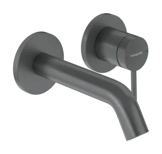 Hansgrohe 2-Loch Waschtischmischer Unterputz Tecturis S Fertigset 165 Brushed Black Chrome,73350340 73350340