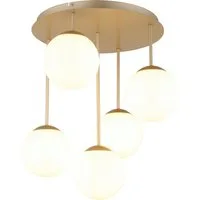 GLOBO LIGHTING Deckenleuchte HARMON, ohne Leuchtmittel, Deckenleuchte mit Glaskugeln, modern, stilvoll & edel