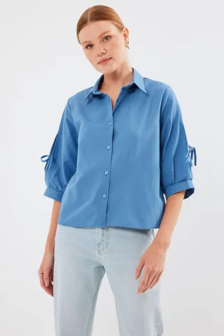Crop-Top mit Schleife