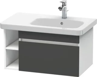 Duravit DuraStyle Waschtischunterbau wandhängend Graphit & Weiß Matt 730x448x398 mm - DS639304918 DS639304918