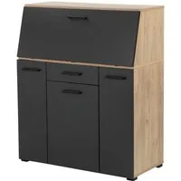 OTTO home Sekretär Moid, Home-Office-Schreibtisch, viele Stauraummöglichkeiten, kompaktes & modernes Design, B. 88,5 cm