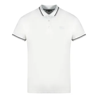 Cavalli Class Zwillings-Tipp-Kragen Weißes Poloshirt