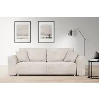 INOSIGN 3-Sitzer BEATRICE, B: 250 cm - wahlweise mit Bettfunktion, u. Bettkasten, incl. 2 Zierkissen
