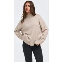 ONLY Strickpullover ONLMARY LS HIGH NECK SLIT KNT NOOS Viskosemischung, regular fit