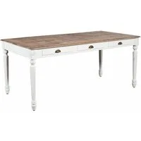 Mirabeau Esstisch Tisch Helsinquia weiß/braun