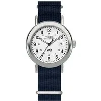 Timex Quarzuhr WEEKENDER MAIN LINE TW2Y09000AJ, Armbanduhr, Damenuhr,Textilarmband,Datum, Leuchtzeiger