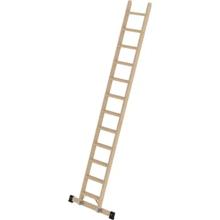 Munk Stufen-Anlegeleiter Holz mit Traverse - 033722