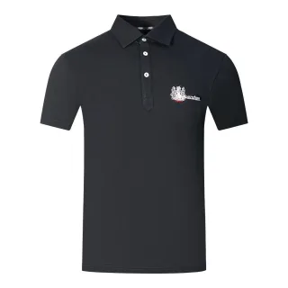 Aquascutum - "Aldis London" Poloshirt für Herren/Damen Unisex (Schwarz/Weiß)