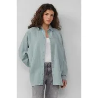 QS Langarmbluse Bluse Hemdbluse aus Musselin im Oversize-Schnitt