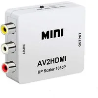 Luckice AV auf HDMI-Adapter, 1080P RCA-zu-HDMI-Konverter Plug Adapter RCA (CVBS) Eingang, HDMI Ausgang, Micro-USB Stromanschluss zu 3 RCA-Eingänge, HDMI-Ausgang, Micro-USB-Stromanschluss, Abspielen 720p/1080p@60Hz Composite CVBS Video-Audio-Konverter