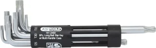 KS Tools 3 in 1 Kugelkopf-Torx-Winkelstiftschlüssel-Satz,lang,8-tlg - 151.2400