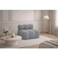 Kaiser Möbel Sofa-Mittelelement modulares System, Stoff Abriamo,SELIA (Einzelelement, Einzelelement des modularen Sofasystems), modulares System, Stoff Abriamo, HR-Schaum, Wellenfederung