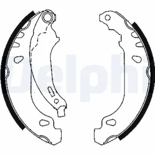 Delphi Bremsbacken hinten Dacia Renault LS1844