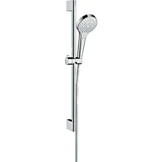 hansgrohe Croma Select S Multi Brauseset 26561400 EcoSmart, weiss-chrom, 65 cm Brausestange