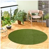 Snapstyle Rasenteppich Luxus Kunstrasen Rasenteppich Wembley Rund, Rund, Höhe: 20 mm