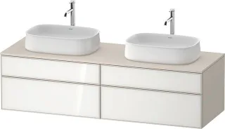 Duravit Zencha Konsolenwaschtischunterbau wandhängend Weiß & Taupe n/a & Supermatt 1600x550x442 mm - ZE4825B64830000
