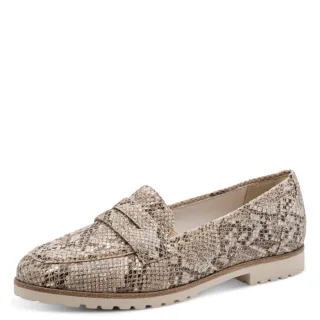 Tamaris - Da.-Slipper beige snake - Gr. - 38