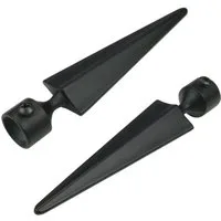 Liedeco Gardinenstangen-Endstück Herkules, Gardinen, (Set, 2-St), für Gardinenstangen Ø 16 mm
