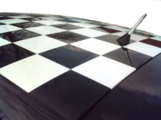Racingdesign "Karo" Schachbrettmuster für Autodächer